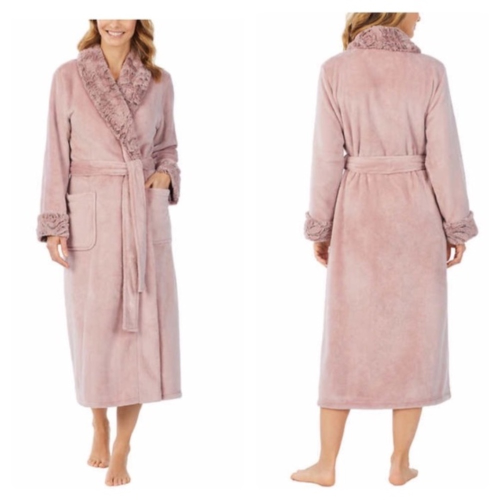 New Carole Hochman Ladies Soft Plush Wrap Robe